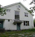 Gammel bygning på bergverksområdet
