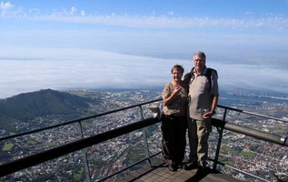 Borghild og Torleiv Haggem på Table Mountain