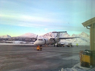 Leknes flyplass, Her er wider%F8flyet som tok meg med til Bod%F8 onsdag 10 november