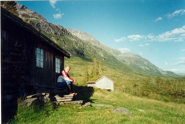 Indre Halasetra - kvil på trappa