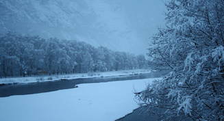 Januarsn&oslash; i L&aelig;rdal