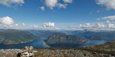 Sognefjorden fr&aring; Vidasethovden. Foto: Darek Hauderowicz