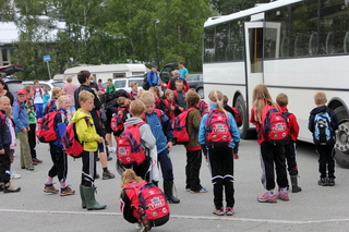 De yngste gruppene klare for tur til Rørvatnet