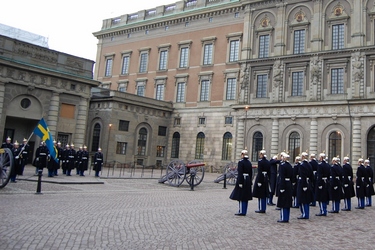 vaktskifte på slottet