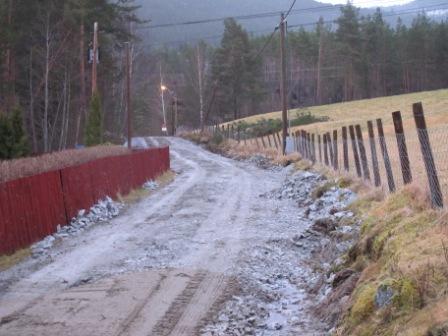 Vegen i Eidsgrenda er ordna fint Vegen i Eidsgrenda er ordna fint