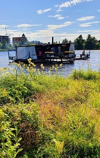 Kesän Floating Sauna, summer sauna, Oulu, Finland