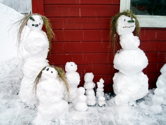 Snømannfamilien Snømannfamilien