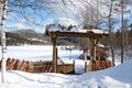 Tjønna er like idyllisk også nå på vinteren. Foto: Juanita