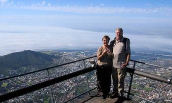 Borghild og Torleiv Haggem på Table Mountain
