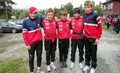 Trollheimsløpet 2010. Fem unge løpere: Jo Svinsås, Jonas Nergård Tørset, Hans Ole Røen Halle, Aksel Norli og Jørgen Halgunset - talenter i IK Rindals-Troll. Foto: Willy