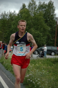 Audun Bakk for førstelaget på  5. etappe mellom Wängen og Bleckåsen.