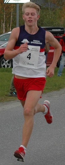 Ingebrigt Børset Steen gjorde et godt løp og ble nummer to i klassen.