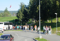 Første skoledag etter ferien på Øye i dag. Foto: Tonje