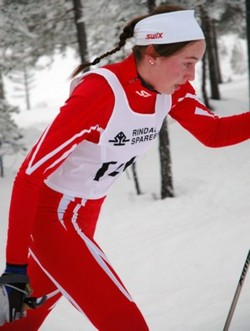 Marita Bakkhaug, Flatås IL, vinner av K19-20  og dagens beste kvinneløper