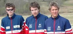 Fv Ole Sæterbø, Hallvard Løfald og Morten Svinsås, som løp 1.350 tøffe metre opp Løsettliin. 50m lengre enn Lille Besserud og 440m kortere enn Store Besserud.