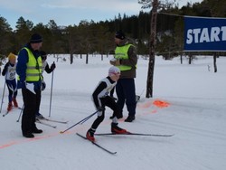 Jonas Nergård Tørset (G11) på startstrek