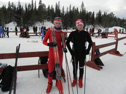 Vebjørn og Jostein er ferdigemed 2x3km