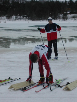 Pål Sande bytter ski