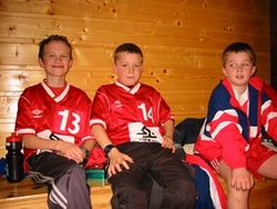 9-åringer i 2002-2003: Fra venstre Jo T. Bævre, Olav N. Tørset og Isak Haltli