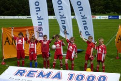 På premieutdelinga: Ole Einar, Emil, Edvard, Sondre, Jo, Martin og Jøran