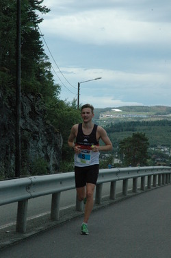 Martin Muan løp en god etappe opp Gevingåsen