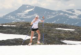 Ida Mogstad i aksjon på Urabreen