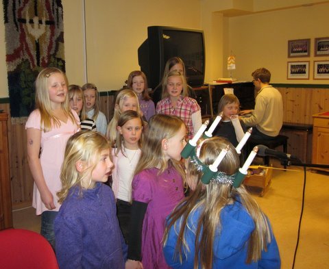 Luciaopptog med 