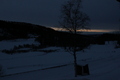 Skumringstid i Romundstadbygda torsdag. Foto: Gine