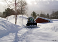 Nærare halvannan meter med snø i Rindal. Er det rart vi prisar vinterheltane. Foto: Ole T