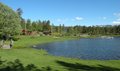 Badeplassen ved Igltjønna - midt i Rindal sentrum - foto: Willy
