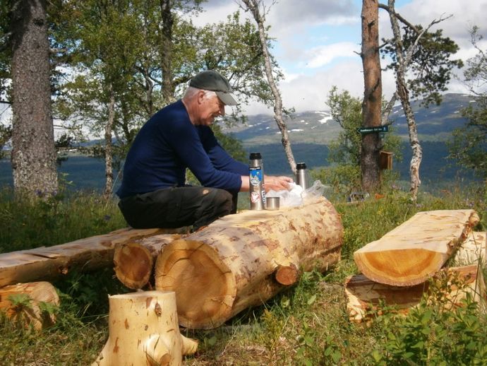 Ved trimposten på Duvåsen