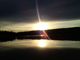 Tjønna solnedgang
