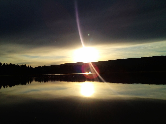 Tjønna solnedgang