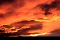 Magisk solhimmel over Trondheim. Foto: Trond Moksnes