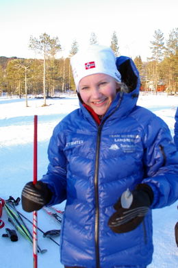 Ragnhild Mogstad med staven