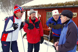Per Skjølsvold - Edgar Kattem - Helge Sæther - Torolf Heggem på Tørsåsløa 2013