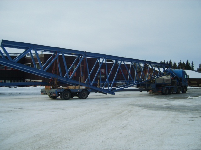 Transport av fagverk 009