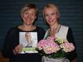 Folkehelsekoordinator Grete Ranes Heggem og Berit Nordstrand etter en svært vellykka kveld i Rindalshuset i går. Foto: Anne S.