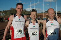 De tre som løp 10 km, Lars Kristian Rodal, Terje Olsen og Trygve Reitan