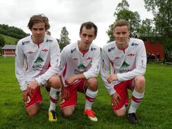 Målscorerne Aksel, Bent Vidar (2) og Vegard. (Foto: Trollheimsporten.no)