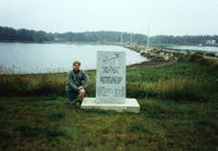 Memorial stone on Oak Island - Stein Morten Lund