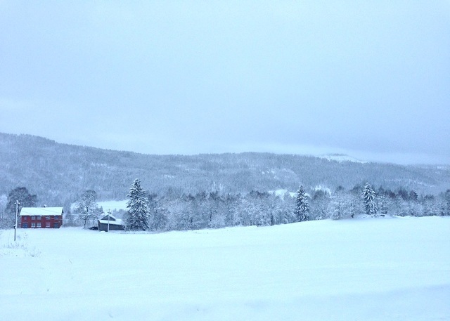 Berget snø desember