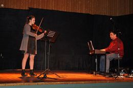 Karina spilte fiolin og Silvio på piano