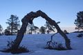 Fint skareføre. No kan du gå til fots til fjells. Foto: Anne S.