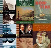 Images of books from great explorers