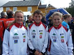 Tre søsken Skjermo som alle deltok på dag 2: Linn, Ole Einar og Mali.