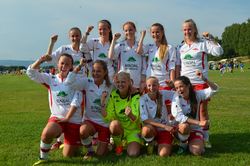 Lagbilde 27. juli 2014 etter seier 7-0 over Grüner på Ekebergsletta, Norway cup.