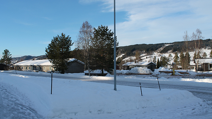 Skulegata i Rindal januar 2015