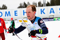 Lars Hol Moholdt underveis i et skiorienteringsløp. Foto: Norges Orienteringsforbund.