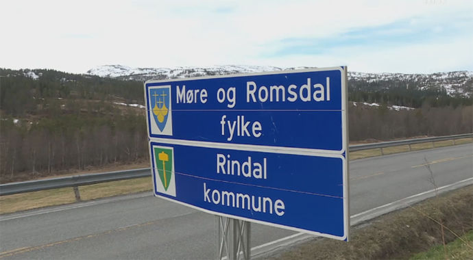 fylkesgrensa Rindal skjermdump nrk